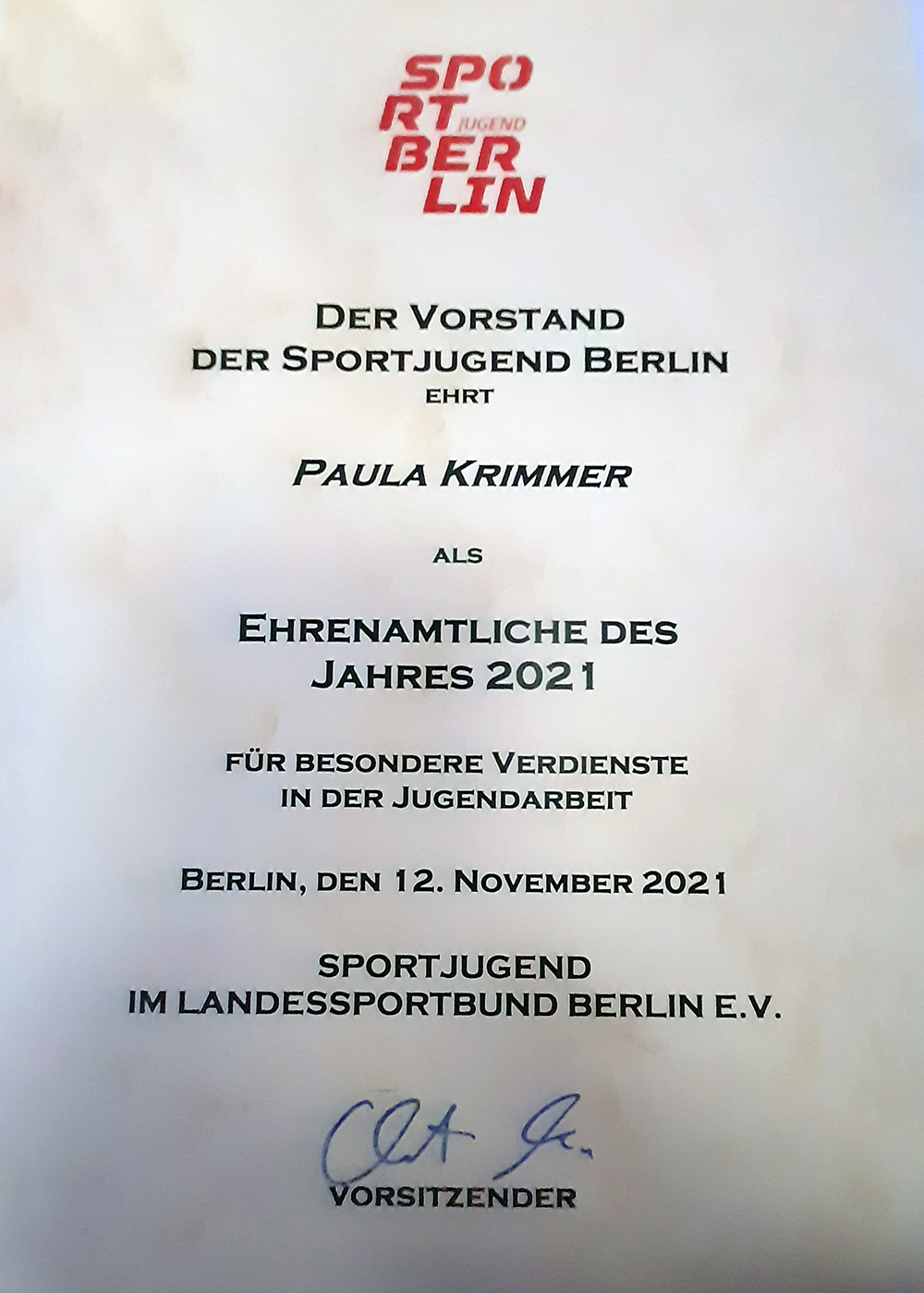 Ehrung 2021